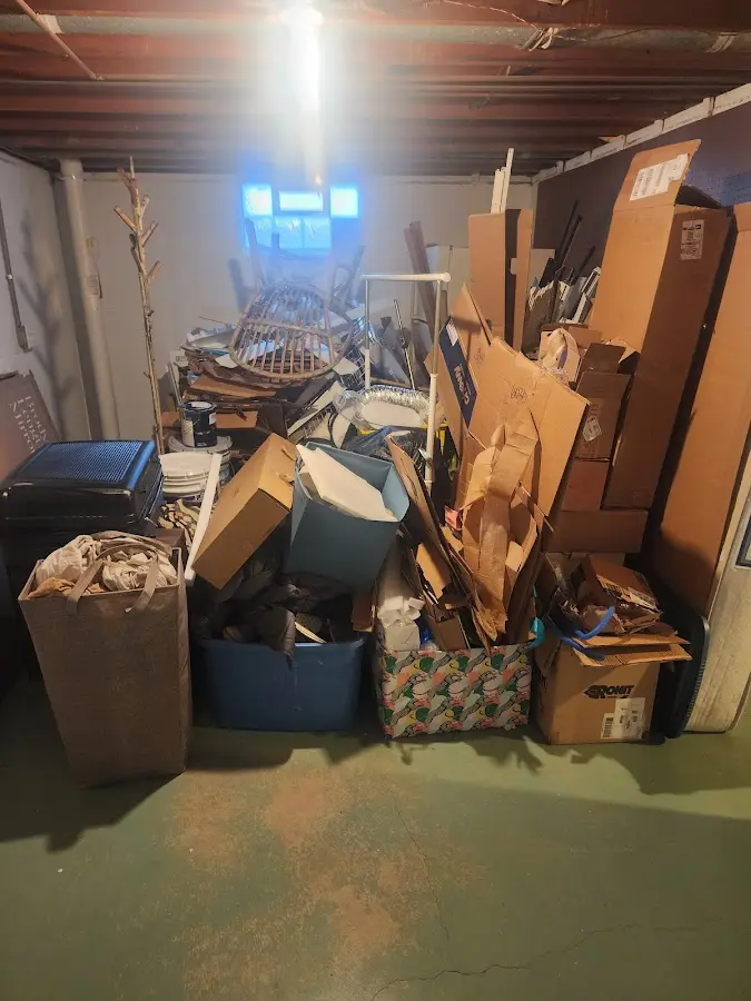 Roll-off dumpster container at job site for 20 Yard Dumpster Rental in Cornwall